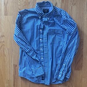Abercrombie and Fitch Blue Checkered Men's Shirt
